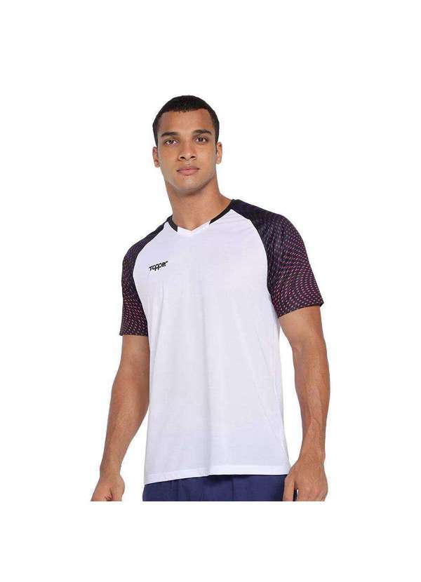 Topper - Camiseta Topper Futebol Effect Masculina Branco