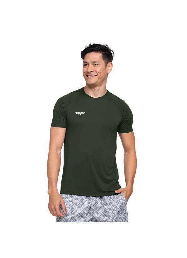 Topper - Camiseta Topper Raglan Masculina Verde