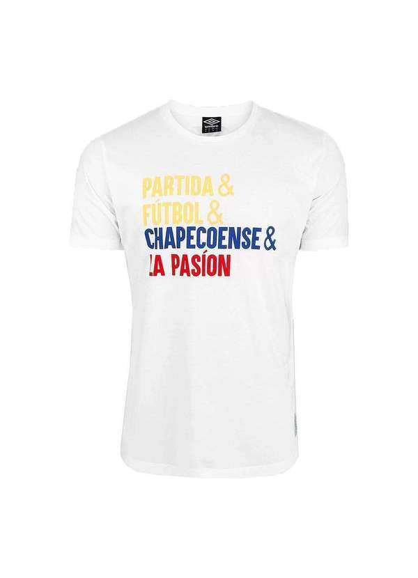 Umbro - Camiseta Umbro Chapecoense Lettering Masculina Branco