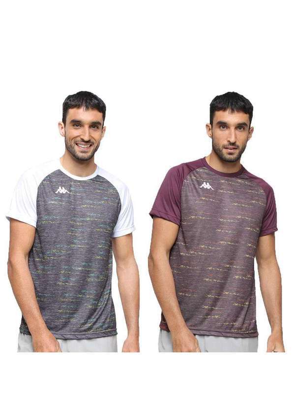 Kappa - Kit 2 Camisetas Kappa Matteo 2.0 Masculino - Branco