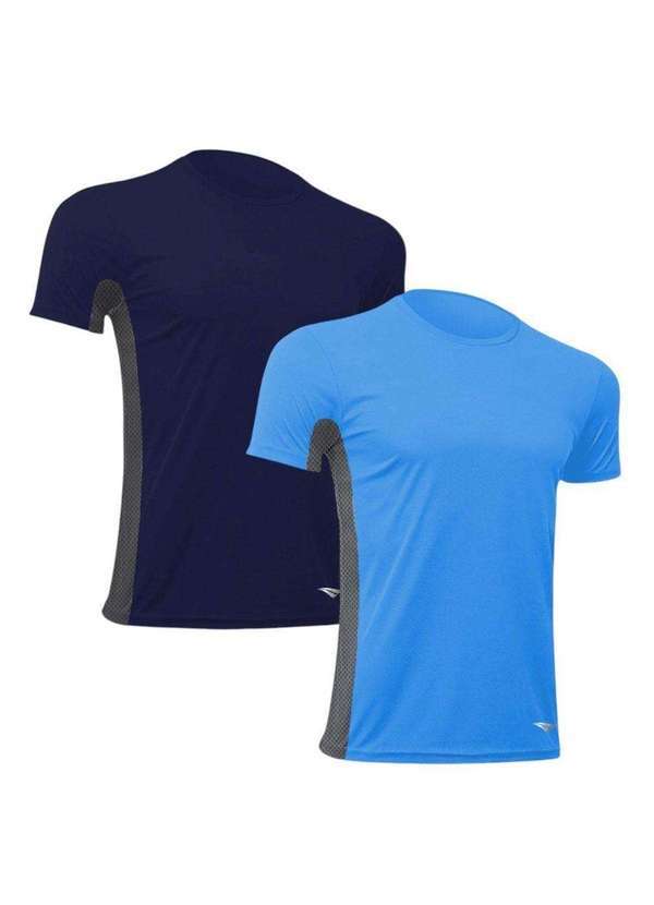 Penalty - Kit 2 Camisetas Penalty Air Dry Masculina Azul