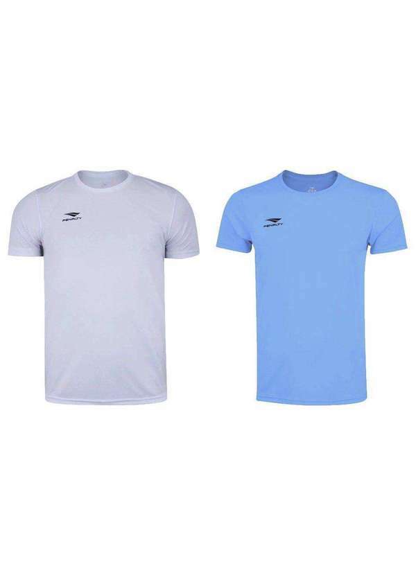Penalty - Kit 2 Camisetas Penalty X Plus Size Masculina Branco