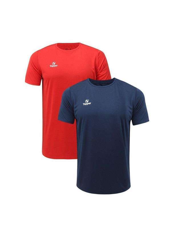 Topper - Kit 2 Camisetas Topper Classic New Masculina Azul
