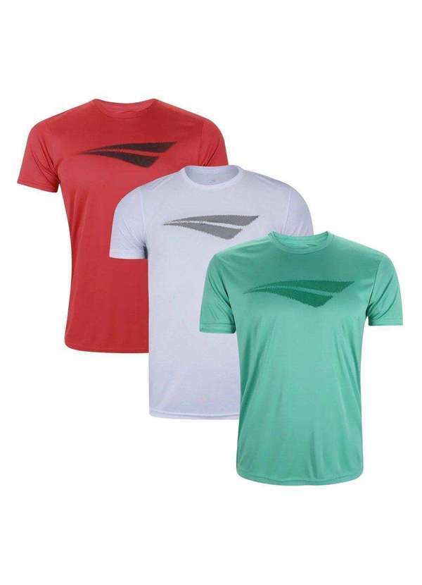 Penalty - Kit 3 Camisetas Penalty X Masculina Vermelho