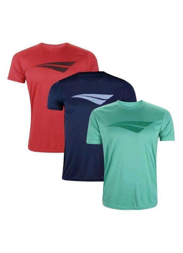 Penalty - Kit 3 Camisetas Penalty X Masculina Vermelho