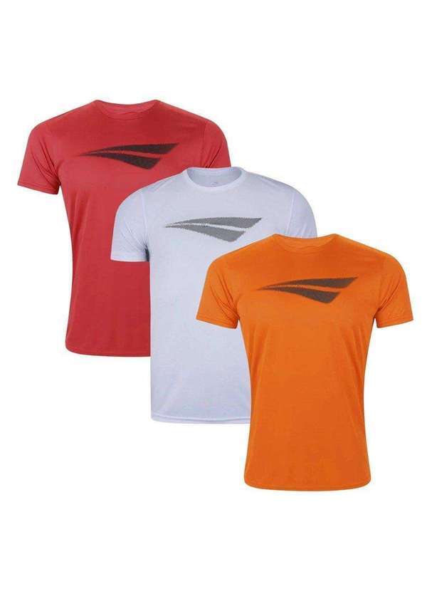 Penalty - Kit 3 Camisetas Penalty X Masculina Vermelho