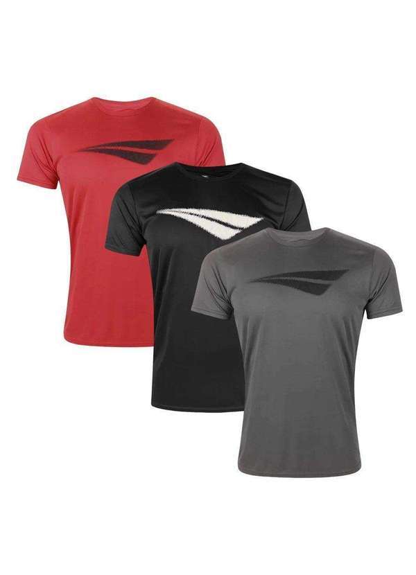Penalty - Kit 3 Camisetas Penalty X Masculina Vermelho