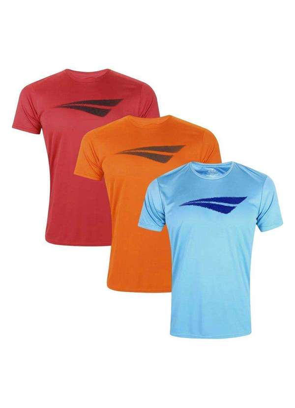 Penalty - Kit 3 Camisetas Penalty X Masculina Vermelho