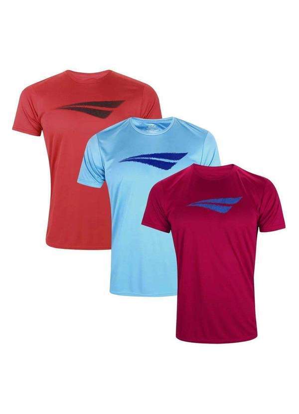 Penalty - Kit 3 Camisetas Penalty X Masculina Vermelho