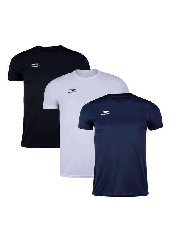 Penalty - Kit 3 Camisetas Penalty X Masculino Preto