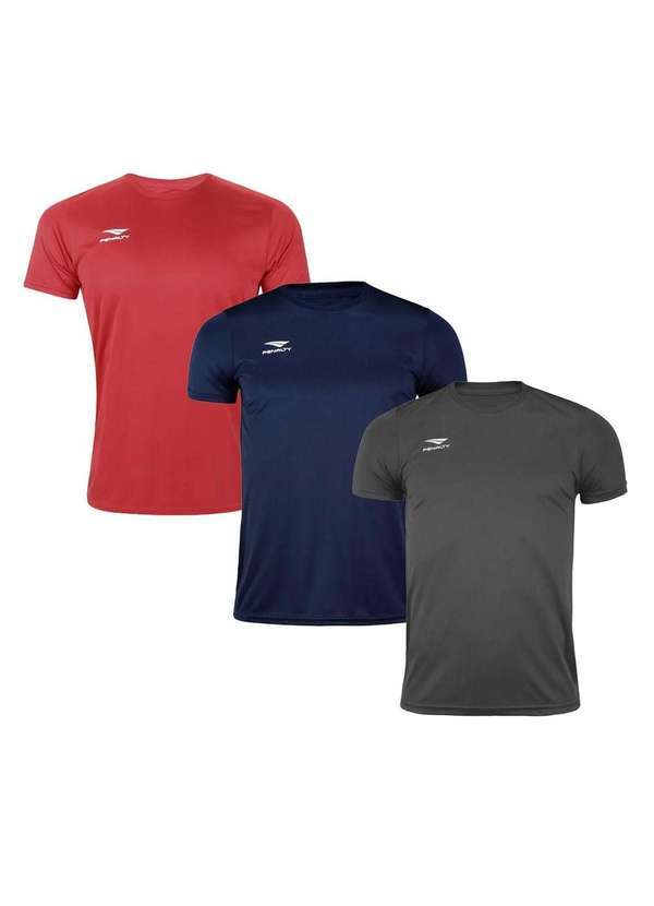 Penalty - Kit 3 Camisetas Penalty X Masculino Vermelho