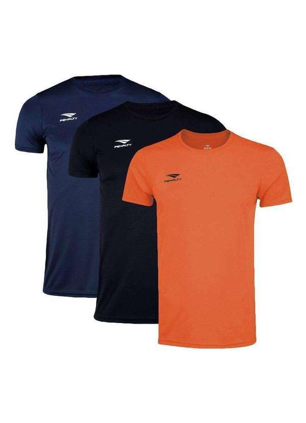Penalty - Kit 3 Camisetas Penalty X Plus Size Masculina Azul