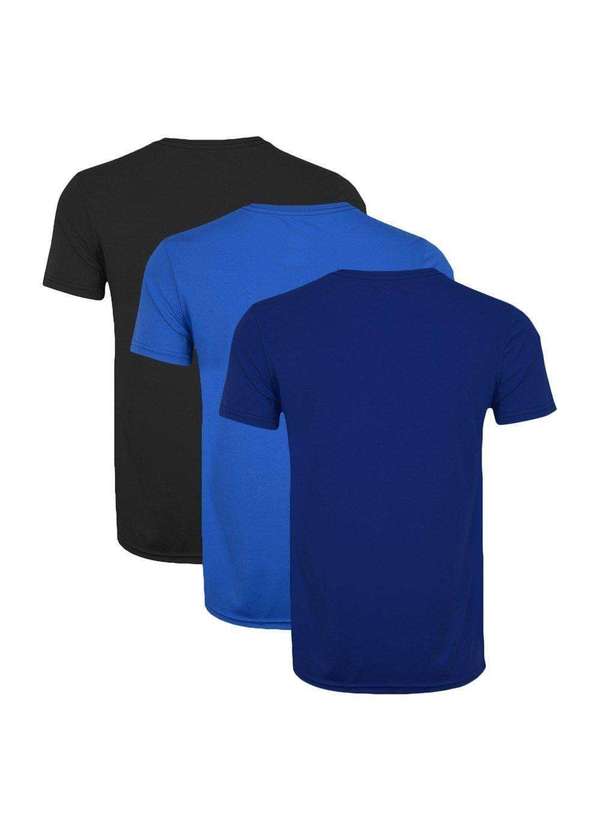 Pmc - Kit 3 Camisetas Pmc Básica Masculina Azul 2