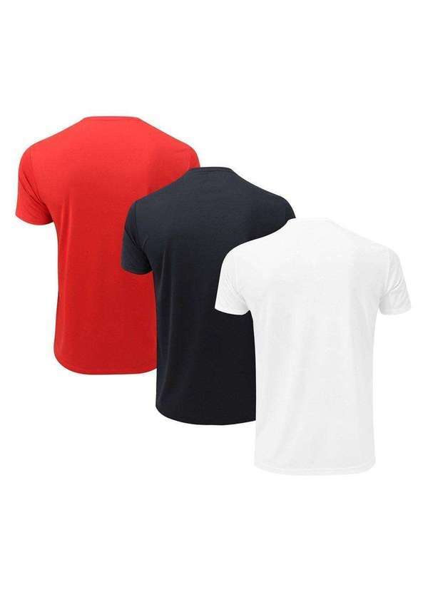 Topper - Kit 3 Camisetas Topper Classic New Masculina Branco 2