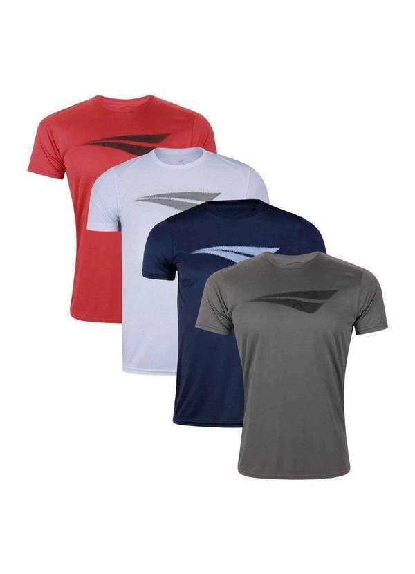 Penalty - Kit 4 Camisetas Penalty X Masculina Vermelho