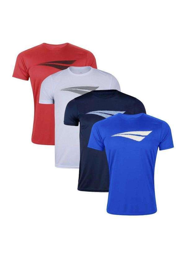 Penalty - Kit 4 Camisetas Penalty X Masculina Vermelho