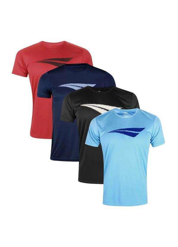 Penalty - Kit 4 Camisetas Penalty X Masculina Vermelho