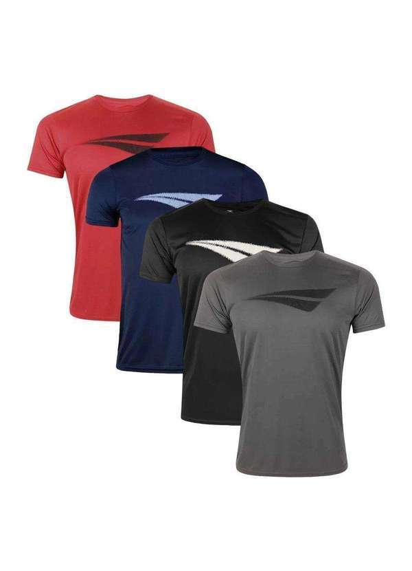 Penalty - Kit 4 Camisetas Penalty X Masculina Vermelho