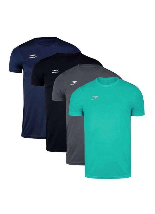 Penalty - Kit 4 Camisetas Penalty X Plus Size Masculina Azul