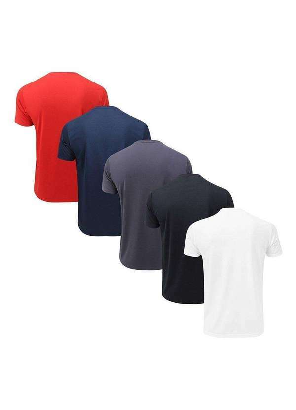 Topper - Kit 5 Camisetas Topper Classic New Masculina Branco 2