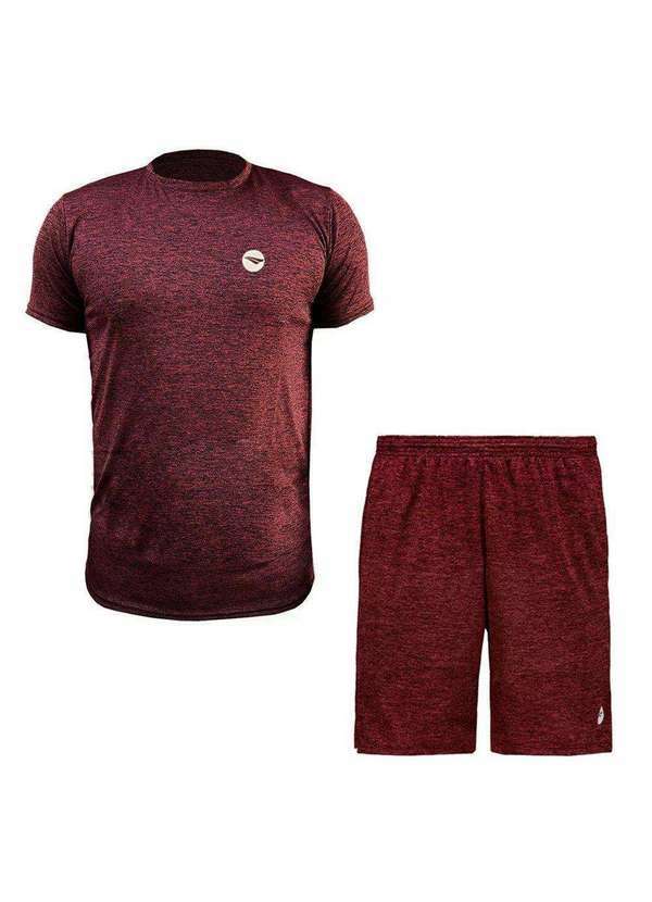 Penalty - Kit Penalty Air Dry Camiseta e Bermuda Masculina Vermelho