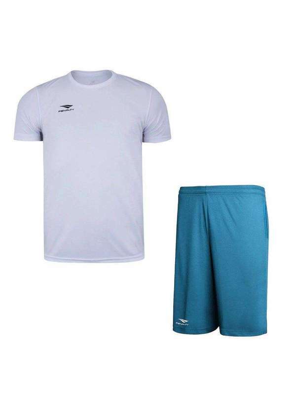 Penalty - Kit Penalty X Camiseta e Bermuda Masculino Branco