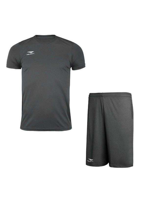 Penalty - Kit Penalty X Camiseta e Bermuda Masculino Cinza