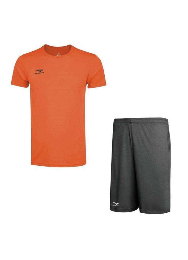 Penalty - Kit Penalty X Camiseta e Bermuda Masculino Cinza
