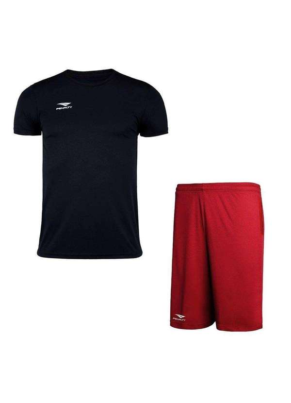 Penalty - Kit Penalty X Camiseta e Bermuda Masculino Preto