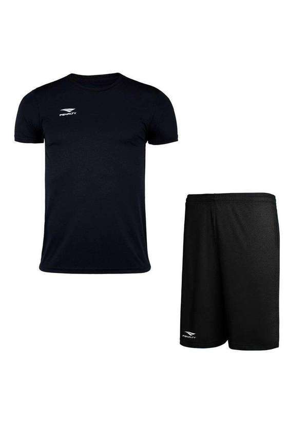 Penalty - Kit Penalty X Camiseta e Bermuda Masculino Preto