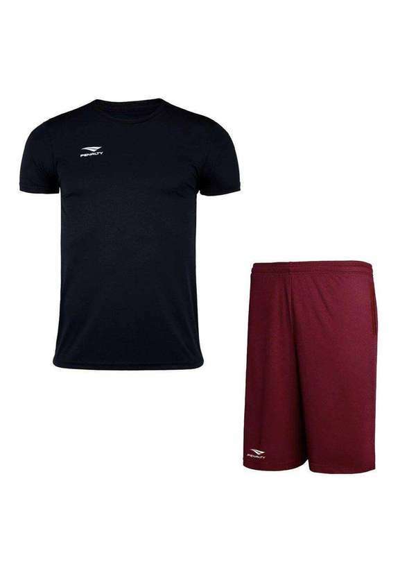 Penalty - Kit Penalty X Camiseta e Bermuda Masculino Preto