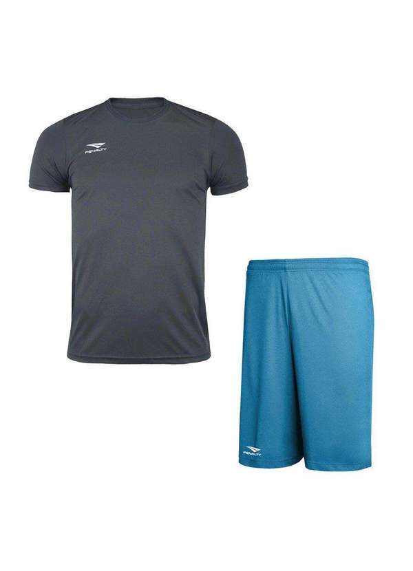 Penalty - Kit Penalty X Camiseta e Calção Masculino Cinza