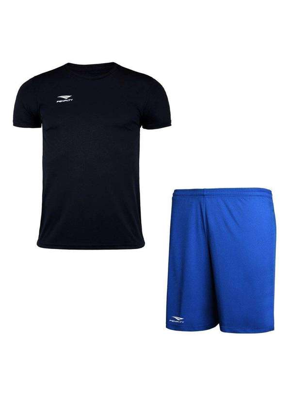 Penalty - Kit Penalty X Camiseta e Calção Plus Size Masculino Azul