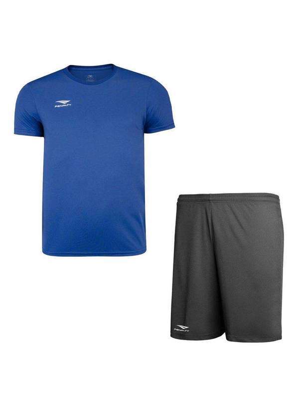 Penalty - Kit Penalty X Camiseta e Calção Plus Size Masculino Azul