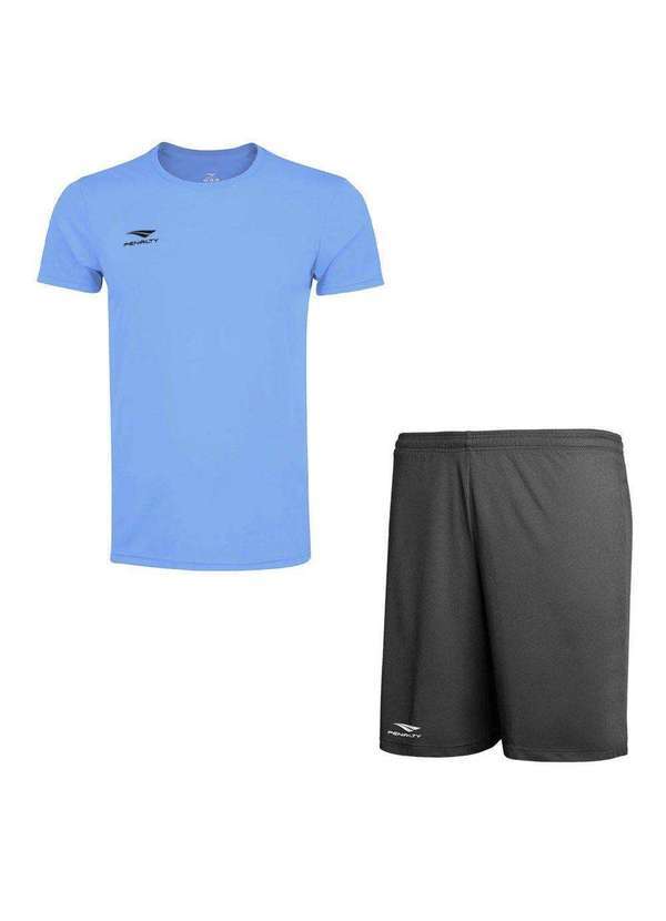 Penalty - Kit Penalty X Camiseta e Calção Plus Size Masculino Azul
