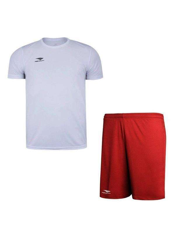 Penalty - Kit Penalty X Camiseta e Calção Plus Size Masculino Branco