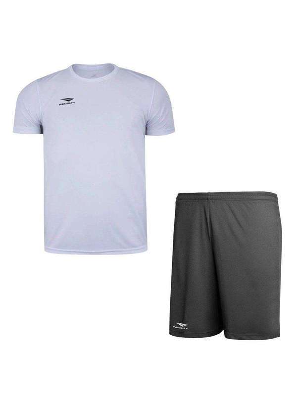 Penalty - Kit Penalty X Camiseta e Calção Plus Size Masculino Branco