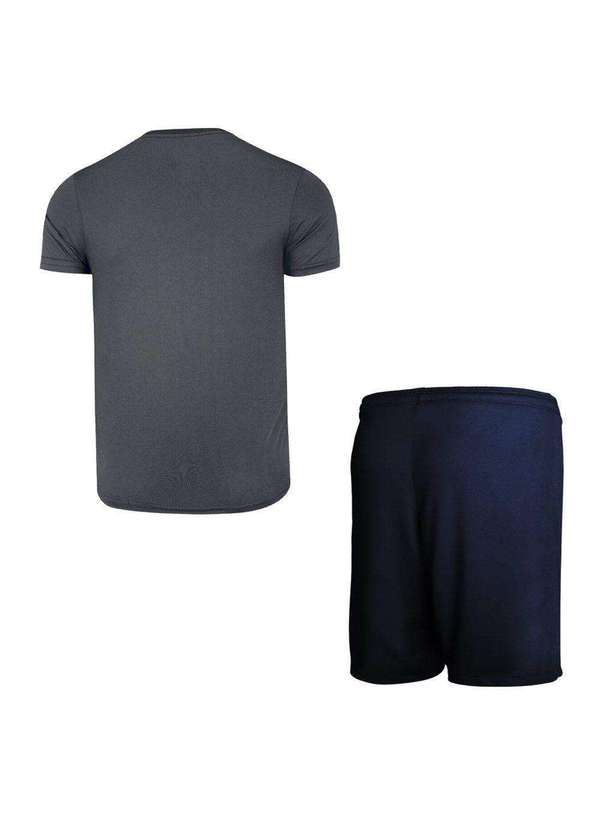 Penalty - Kit Penalty X Camiseta e Calção Plus Size Masculino Cinza 2