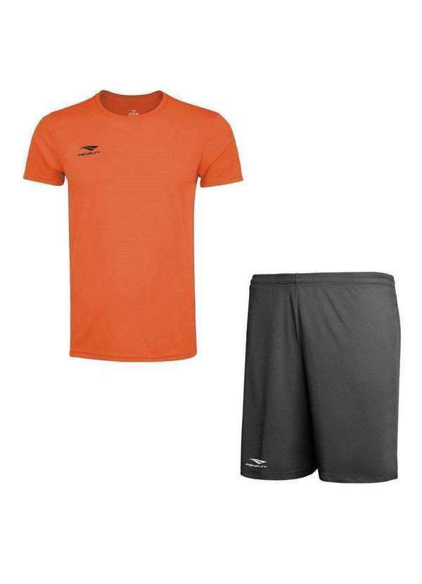 Penalty - Kit Penalty X Camiseta e Calção Plus Size Masculino Cinza