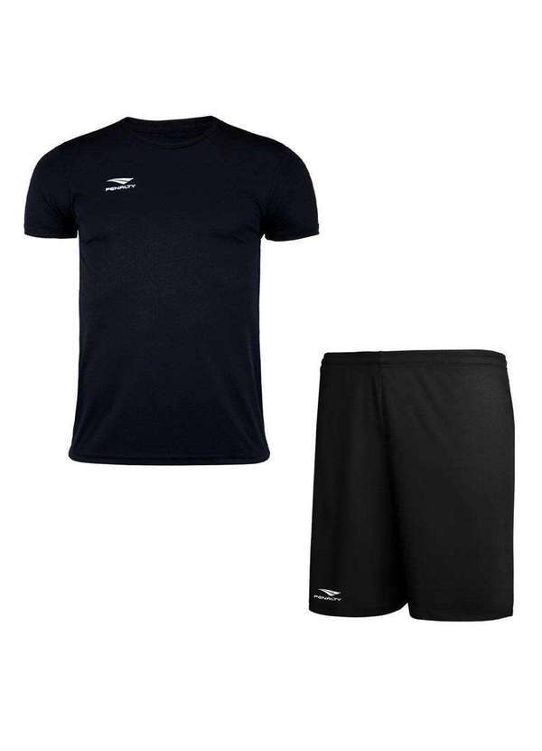 Penalty - Kit Penalty X Camiseta e Calção Plus Size Masculino Preto