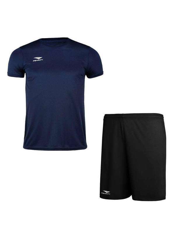 Penalty - Kit Penalty X Camiseta e Calção Plus Size Masculino Preto