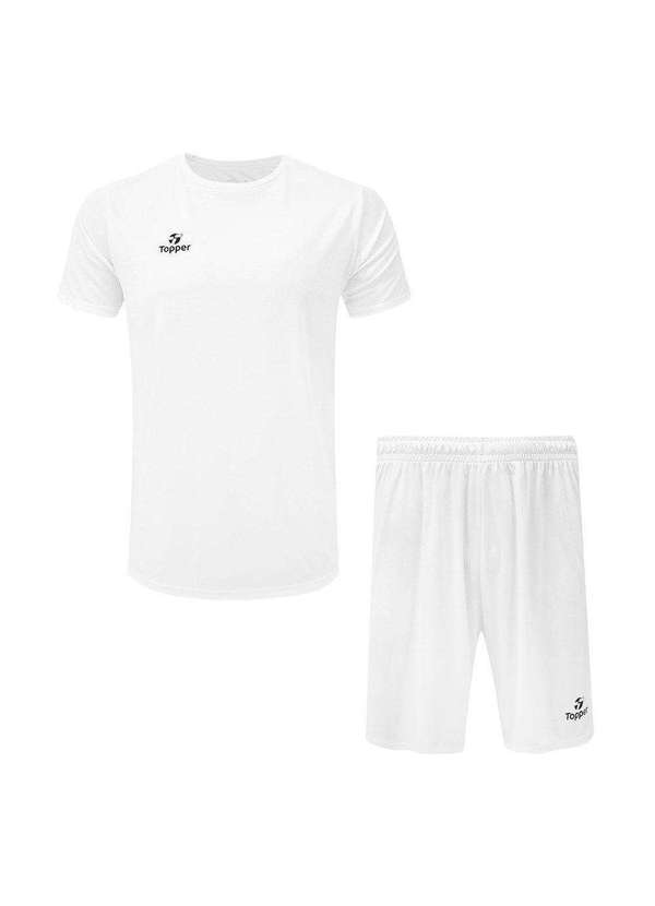 Topper - Kit Topper Camiseta e Calção Classic New Masculino Branco