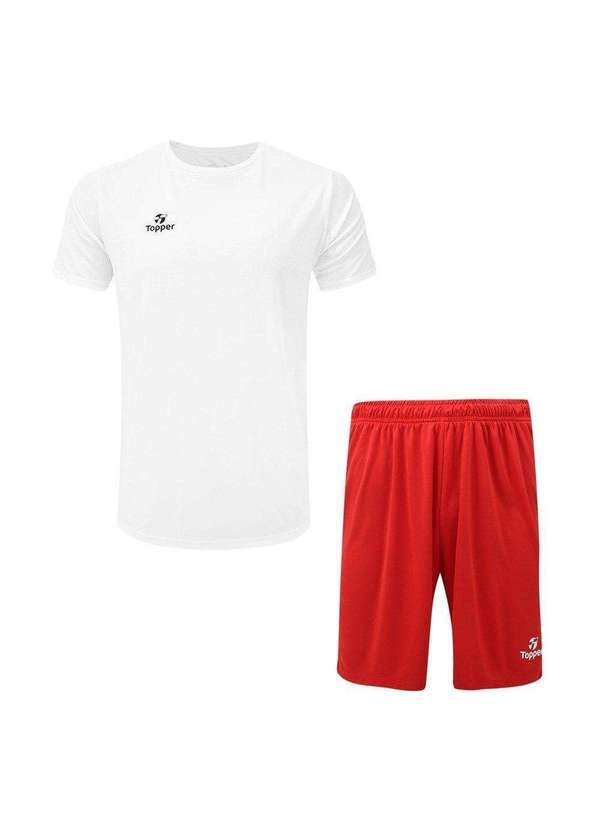 Topper - Kit Topper Camiseta e Calção Classic New Masculino Branco
