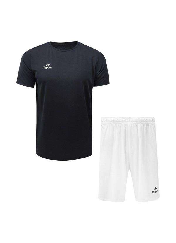 Topper - Kit Topper Camiseta e Calção Classic New Masculino Preto