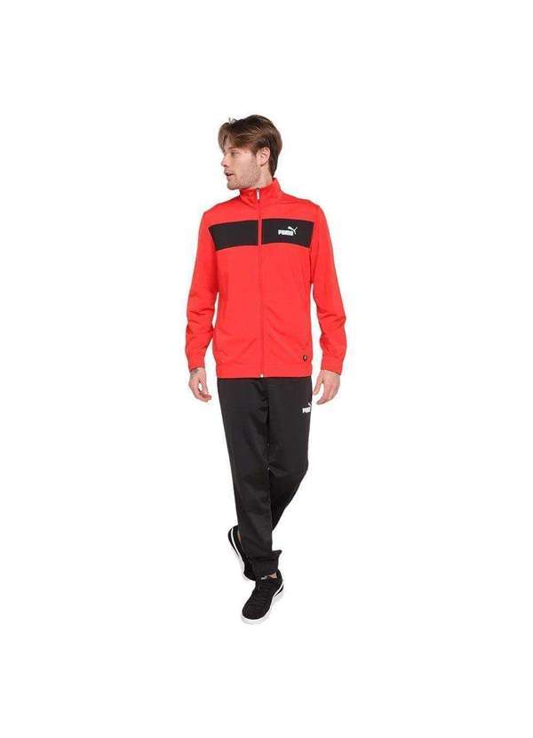 Puma - Agasalho Puma Poly Suit Cl Masculino Vermelho