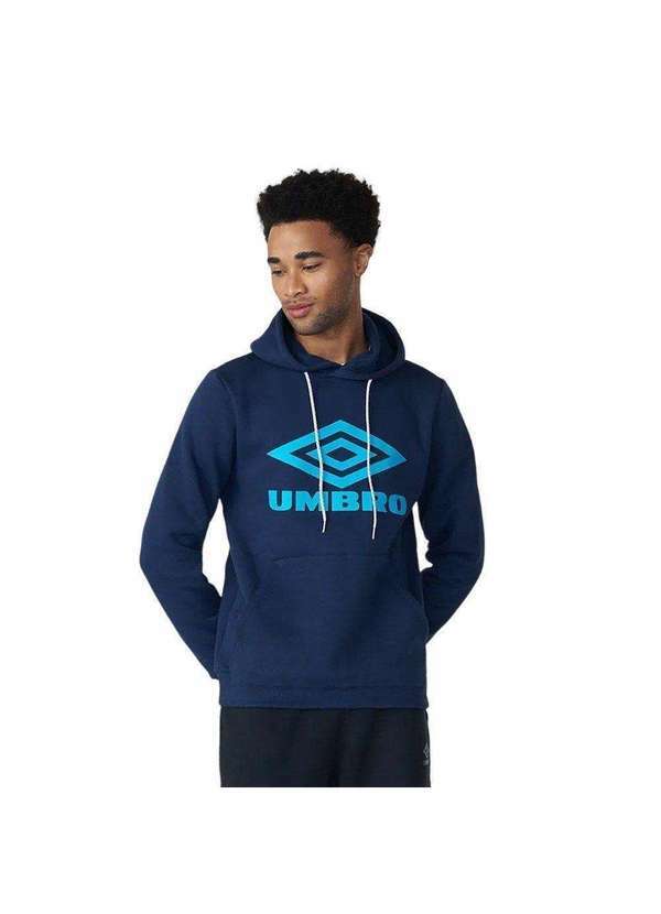 Umbro - Blusa Moletom Umbro Diamond Duo C/Capuz Masculina Azul