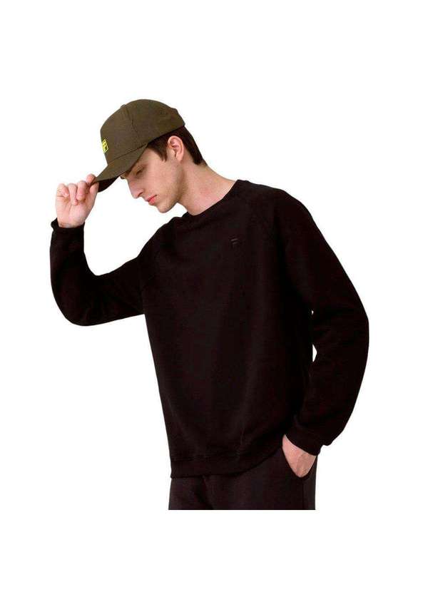 Fila - Casaco Fila Basic Letter Masculino Preto