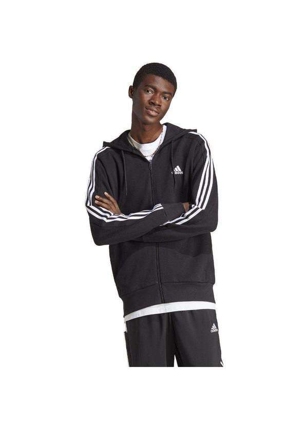 Adidas - Jaqueta Adidas Moletinho Essentials Masculina Preto