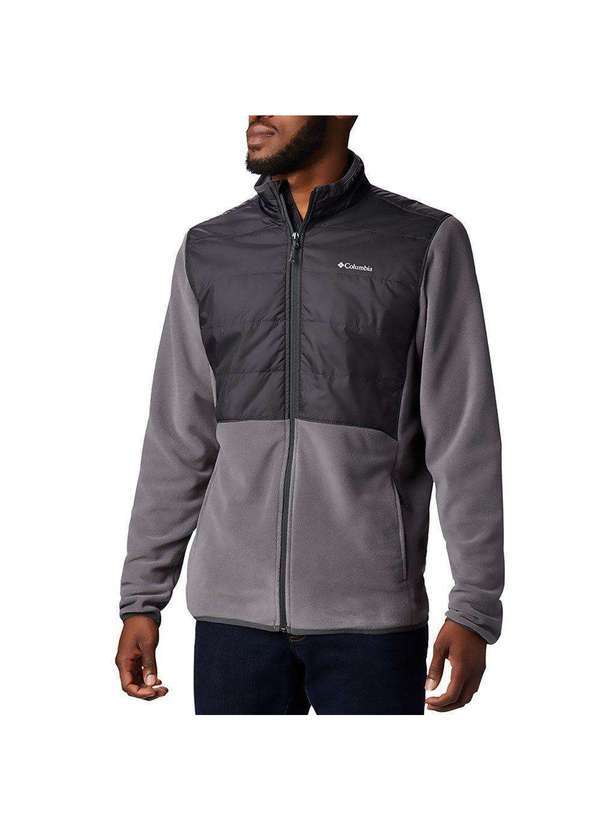 Columbia - Jaqueta Columbia Basin Butte Fleece Full Zip Masculina Cinza
