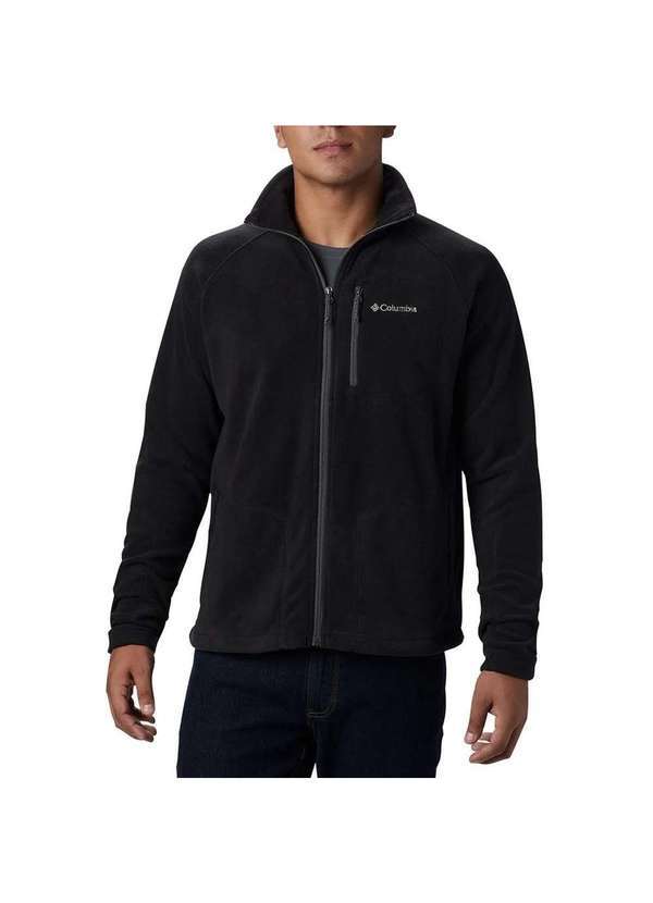 Columbia - Jaqueta Columbia Fleece Fast Trek Ii Plus Size Masculina Preto